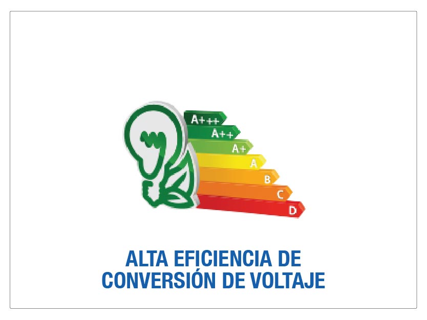 Eficiencia Conversión de Voltaje