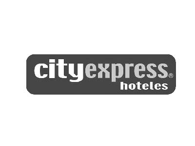 Logo City Express Hoteles Blanco/Negro