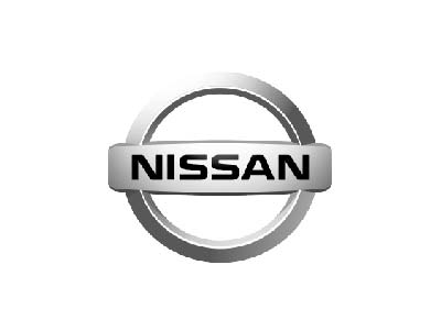 Logo Nissan Blanco/Negro