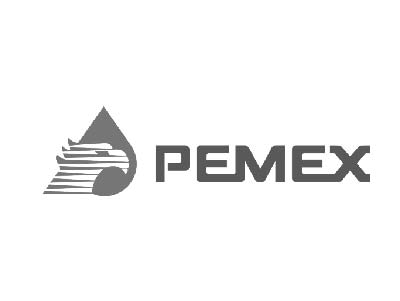 Logo Pemex Petroleos de Mexico Blanco/Negro