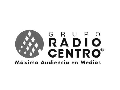 Logo RadioCentro Mexico Blanco/Negro