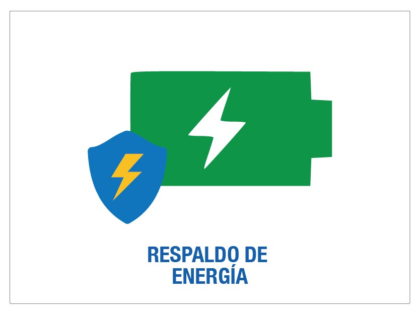 respaldo de energía